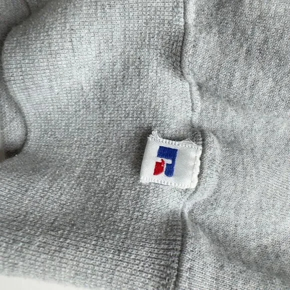 Vtg Russell Ottawa University Sweatshirt Mens XL Gray Embroidered Made USA READ - Picture 5 of 10